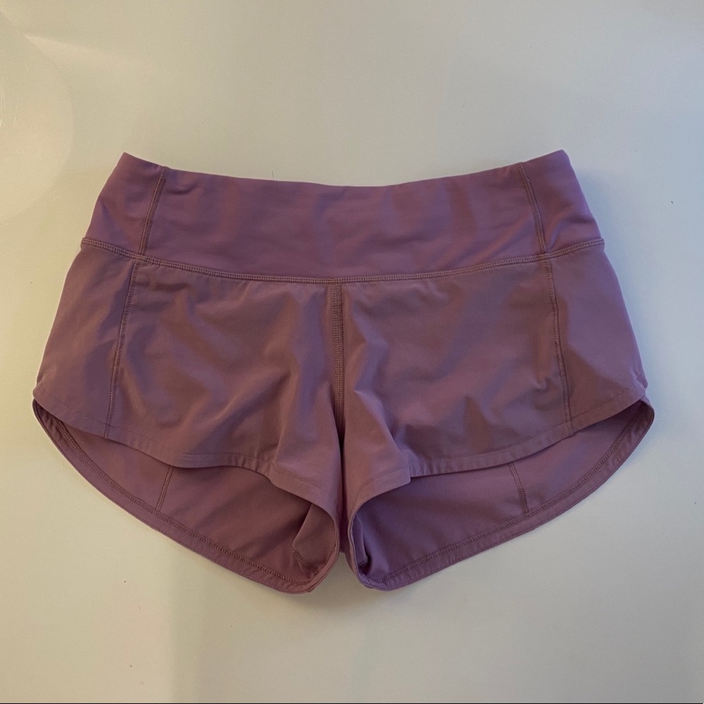 Lululemon purple speed up short 2.5